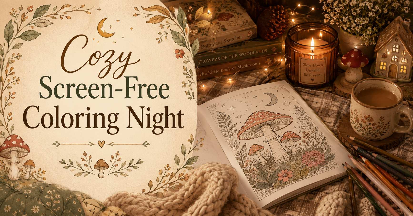 How to Create a Cozy Screen-Free Coloring Night at Home