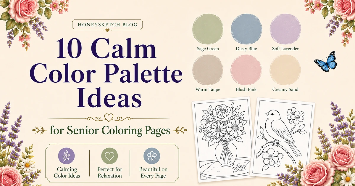 10 Calming Color Palette Ideas for Senior Coloring Pages