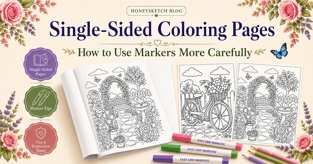 Cheerful Spring Coloring Pages for Seniors With Flowers and Animals