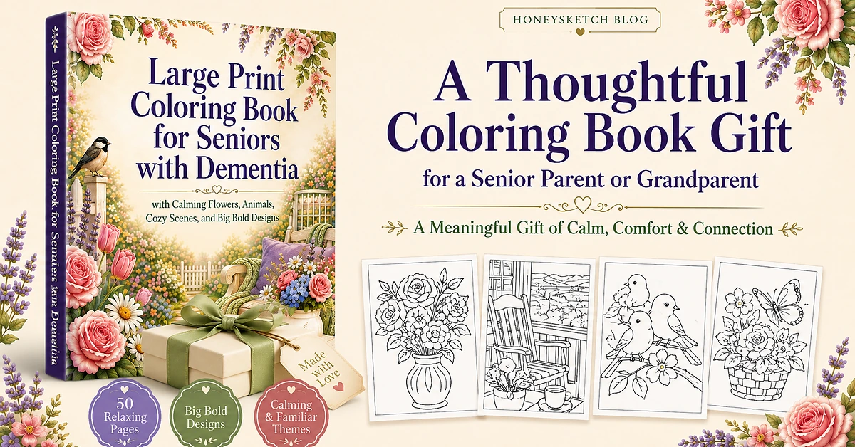 A Thoughtful Coloring Book Gift for a Senior Parent or Grandparent